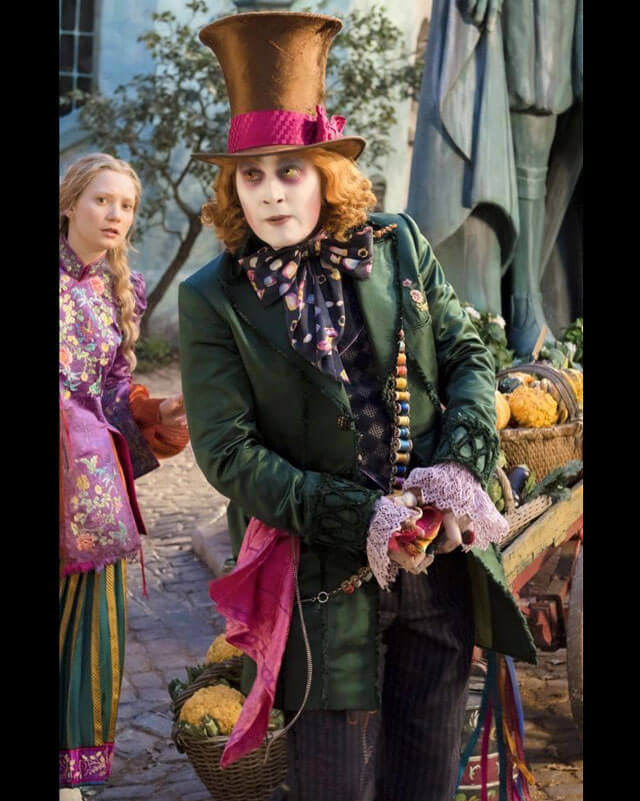 Johnny Depp Alice In Wonderland Green Cosplay Coat