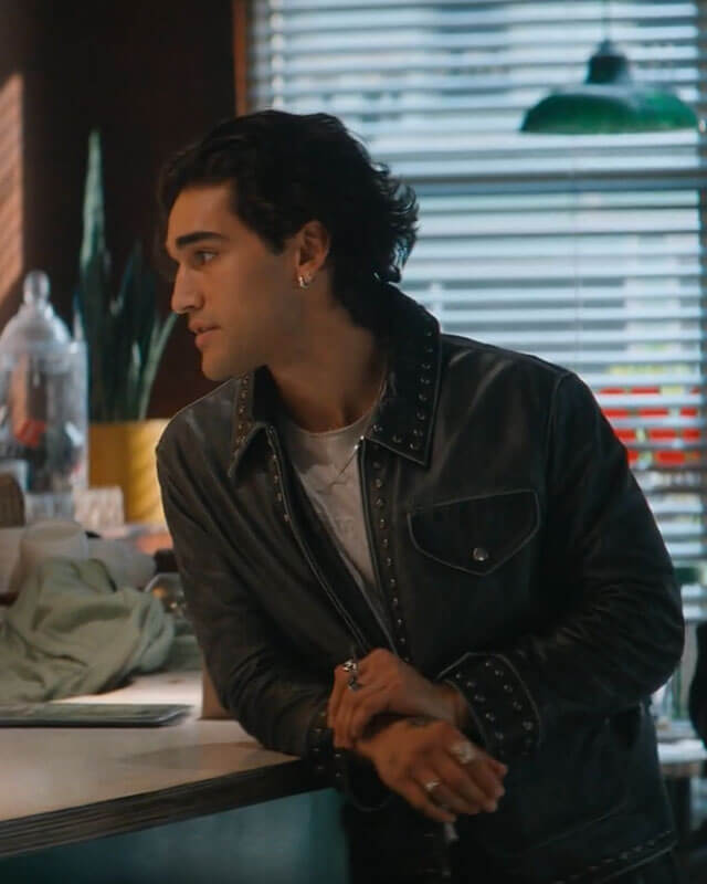 Josh Heuston Off Campus Black Studded Jacket