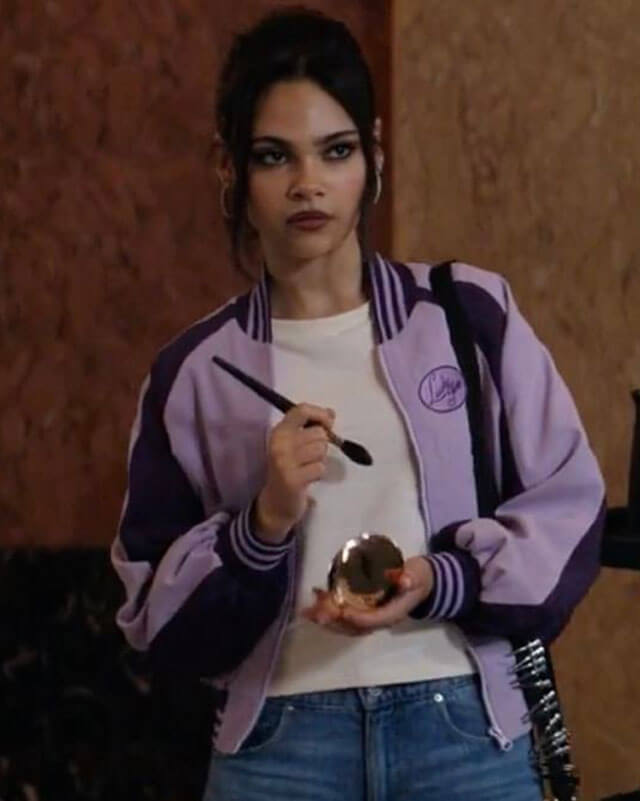 June Now You See Me 3 Ariana Greenblatt Purple Bomber Jacket