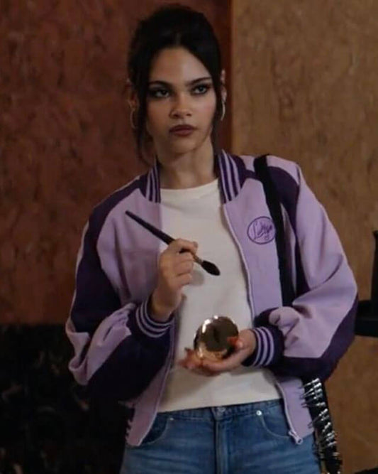 June Now You See Me 3 Ariana Greenblatt Purple Bomber Jacket