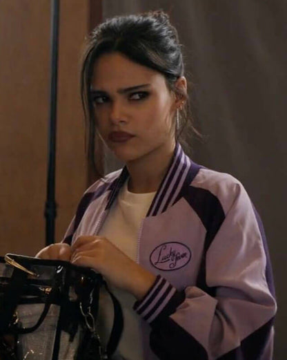 June Now You See Me 3 Purple Bomber Jacket