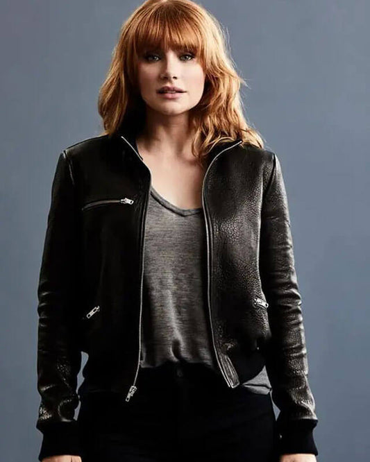 Jurassic World Dominion Claire Dearing Bomber Leather Jacket