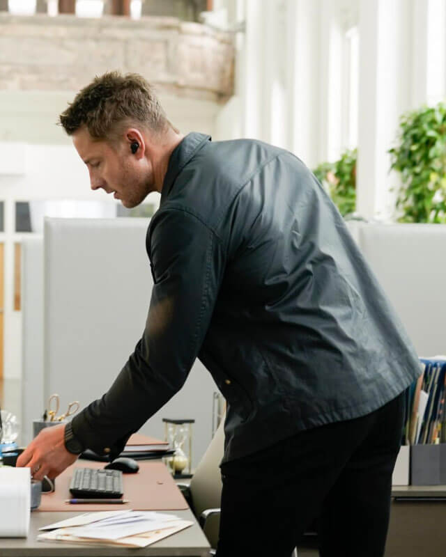 Justin Hartley Tracker Black Cotton Jacket