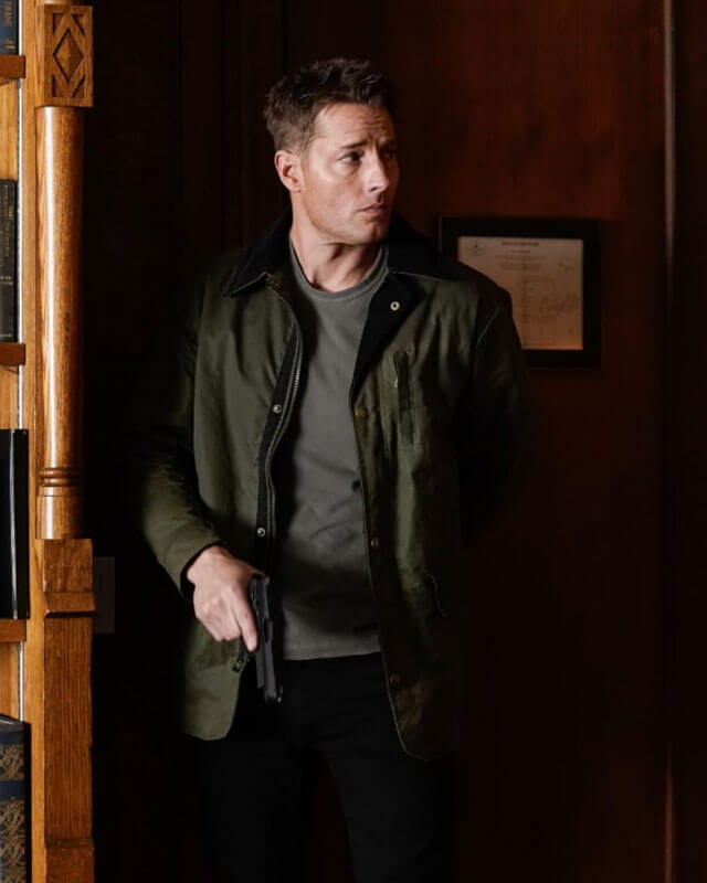 Justin Hartley Tracker Green Cotton Jacket