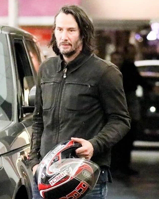 Keanu Reeves Black Biker Jacket – AlexGear