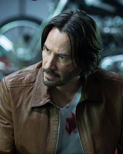 Keanu Reeves John Wick Brown Jacket