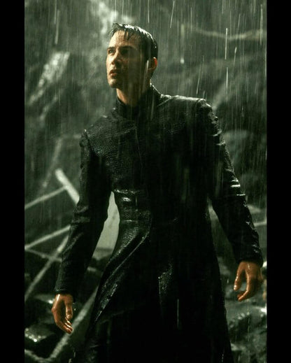 Keanu Reeves Neo The Matrix Black Coat