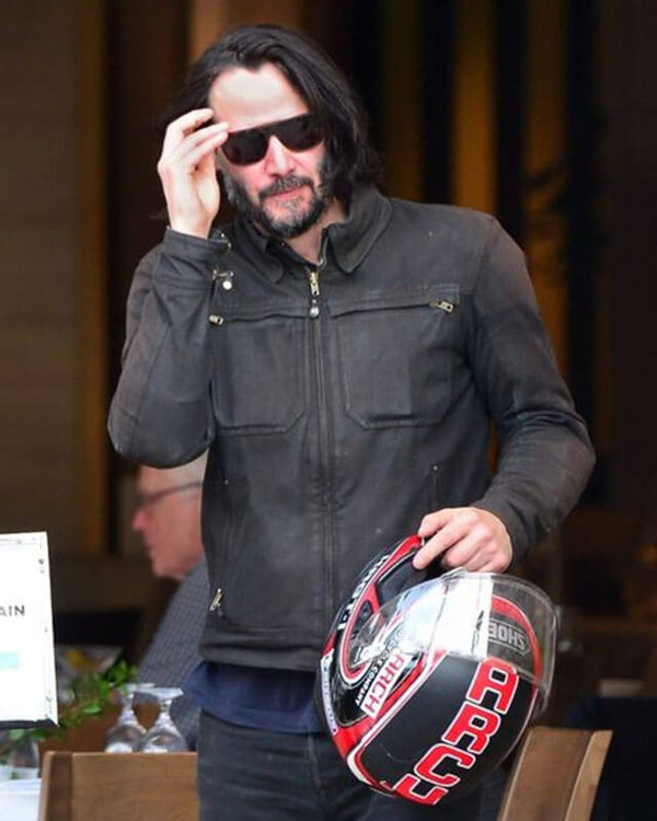 Keanu Reeves Black Biker Jacket – AlexGear