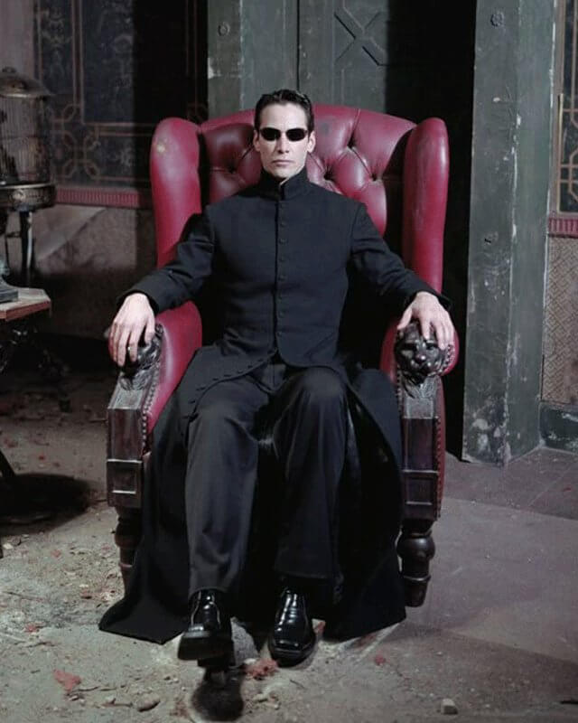 Keanu Reeves The Matrix Black Coat