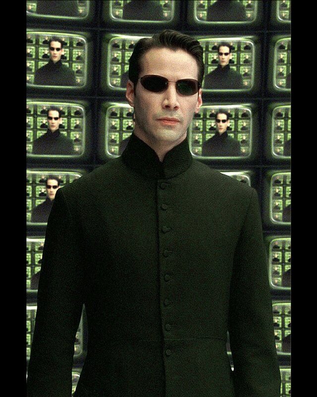 Keanu Reeves The Matrix Black Long Coat