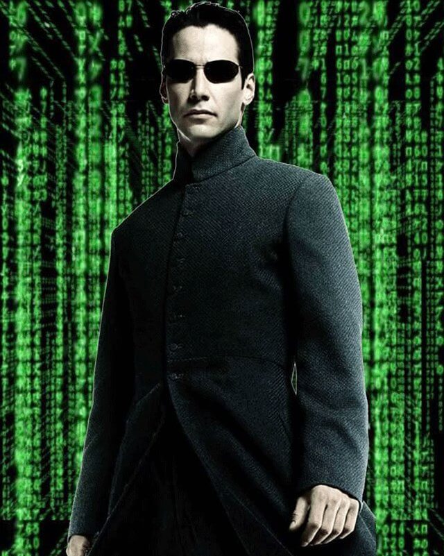 Keanu Reeves The Matrix Black Trench Coat