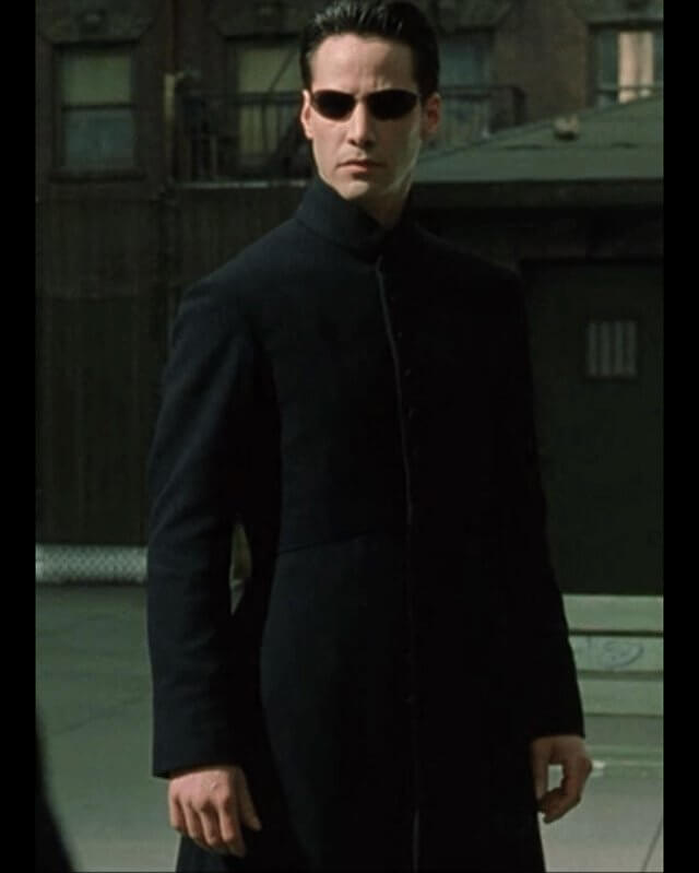 Keanu Reeves The Matrix Neo Black Coat