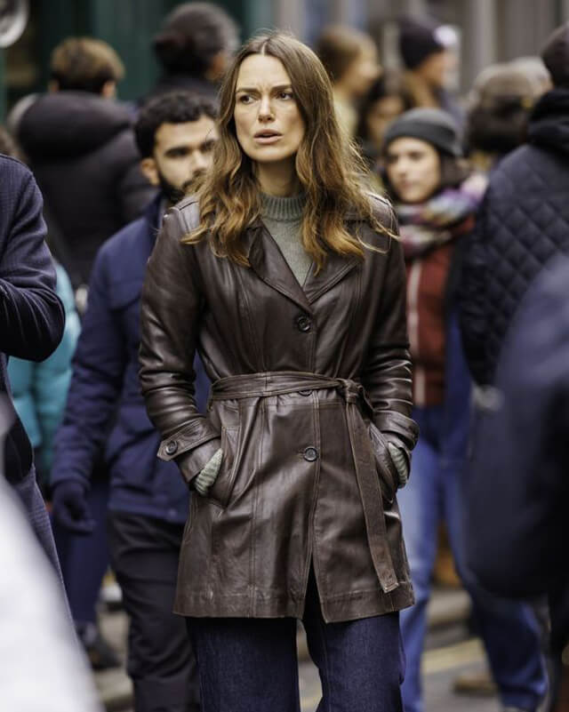 Keira Knightley Black Doves Coat