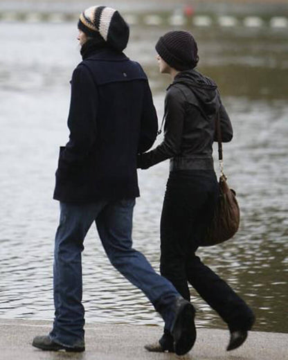 Keira Knightley Brown Leather Jacket