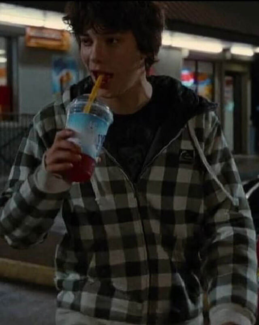 Kid Rodrick Heffley Diary Of A Wimpy Plaid Hooded Jacket
