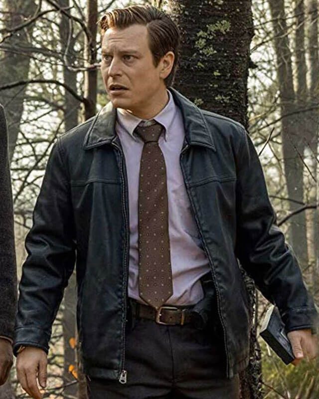 Knives Out Trooper Wagner Leather Jacket