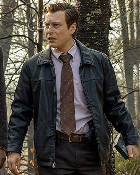Knives Out Trooper Wagner Leather Jacket