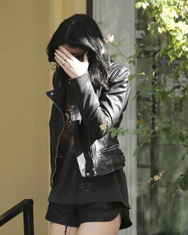 Kylie Jenner Biker Leather Jacket