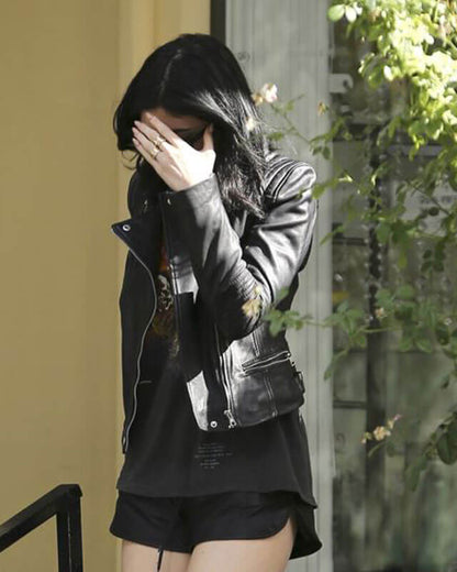 Kylie Jenner Biker Leather Jacket