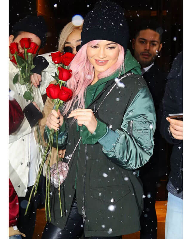 Kylie Jenner Cotton Gray Jacket