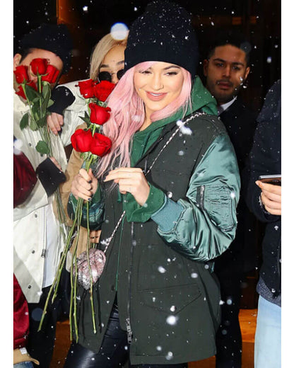 Kylie Jenner Cotton Gray Jacket