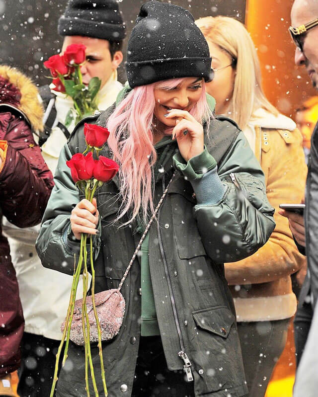 Kylie Jenner Gray Cotton Jacket