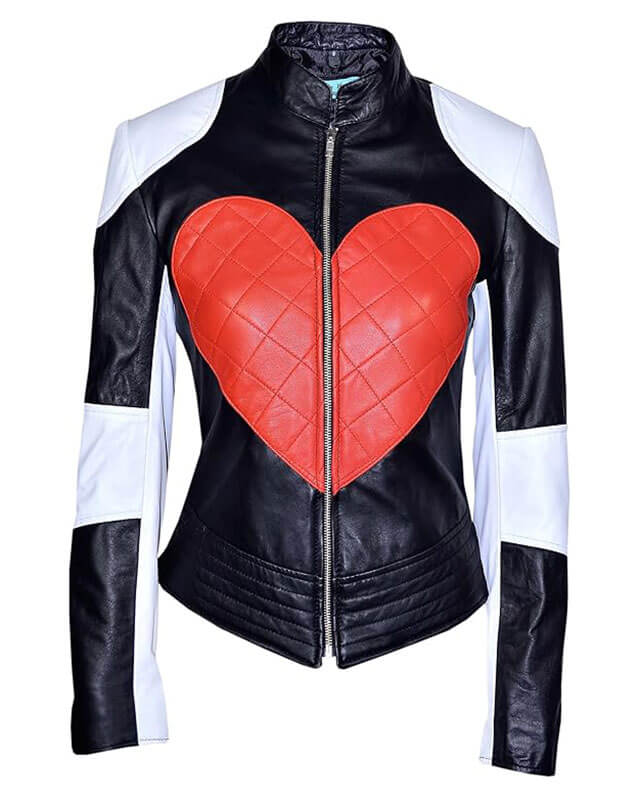 Kylie Minogue Valentine Heart Black White Jacket