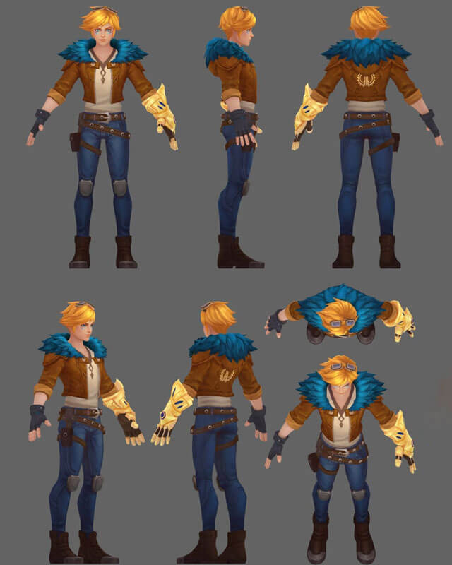 LOL Ezreal Cosplay Brown Jacket