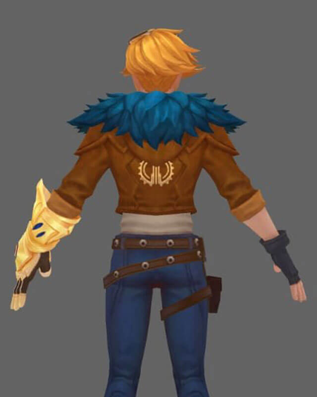 LOL Ezreal Cosplay Leather Brown Hooded Jacket