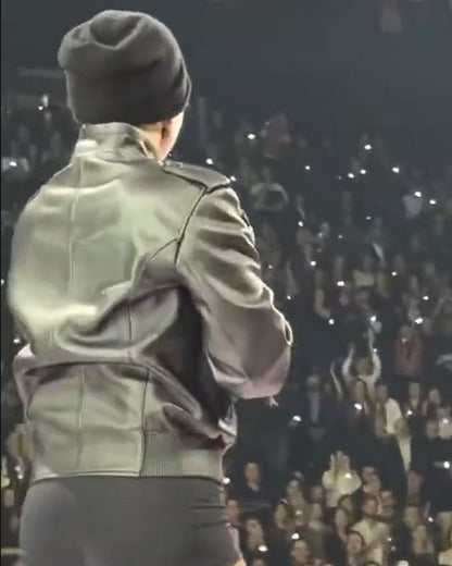 Lady Gaga Leather Jacket 2025 Concert