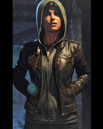 Lara Croft Rise Of The Tomb Raider Leather Jacket