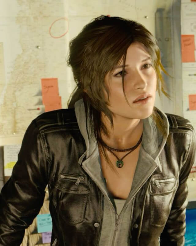 Lara Croft Rise Of The Tomb Raider Real Leather Jacket