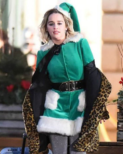 Last Christmas Green Coat Emily Clark