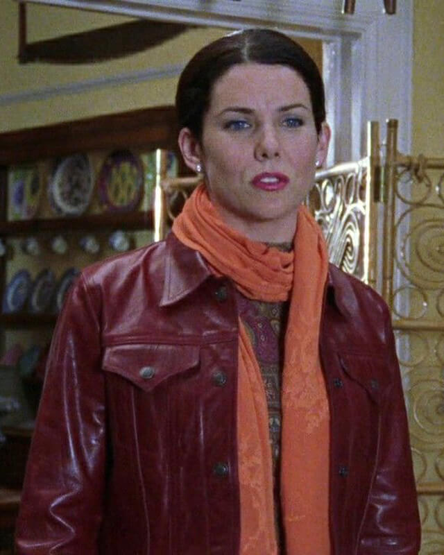 Lauren Graham Gilmore Girls Red Leather Jacket