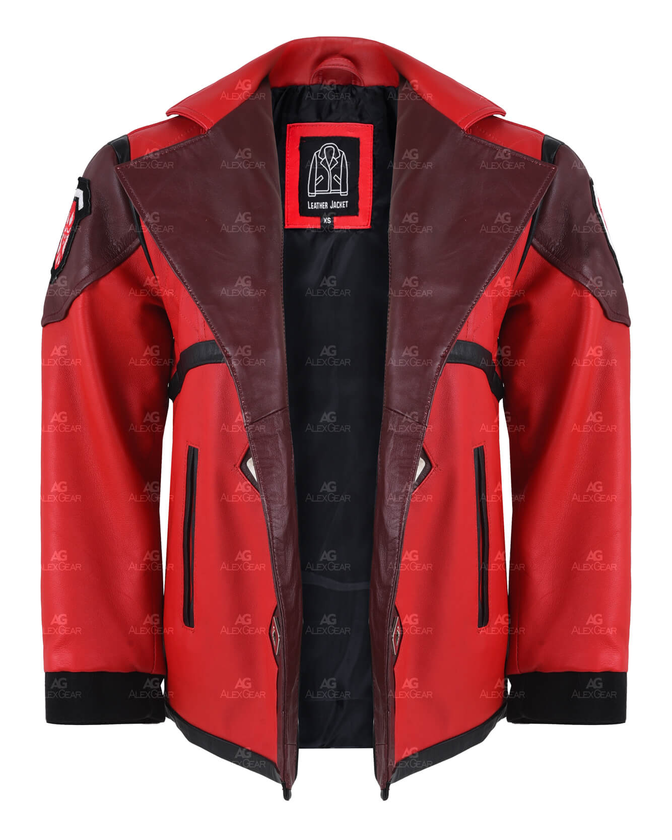 League Of Legends Arcane Violet Red Leather Jacket