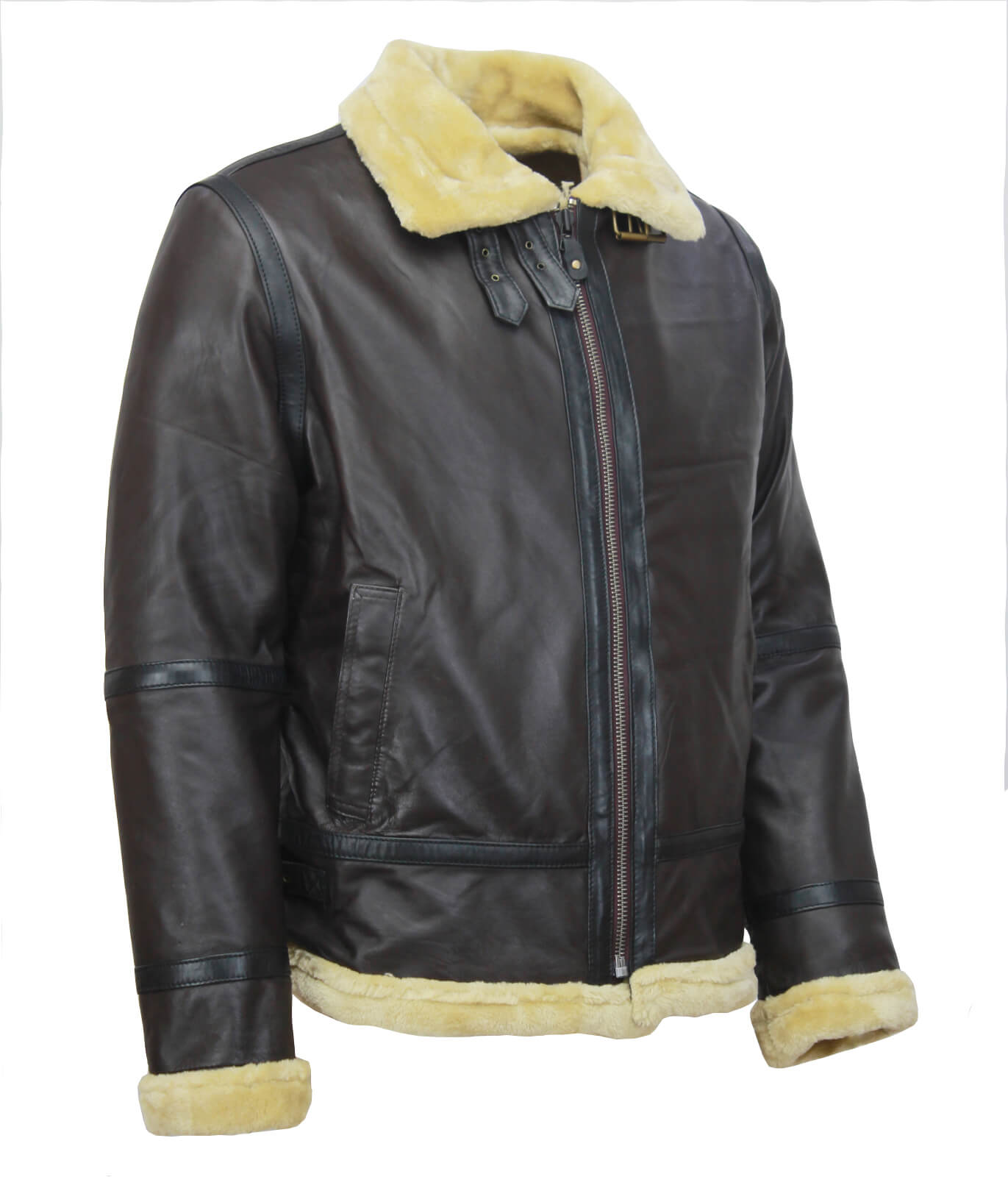 Leon Kennedy Bomber Brown Leather Jacket RE4