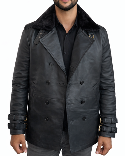 Leon Black Leather Jacket