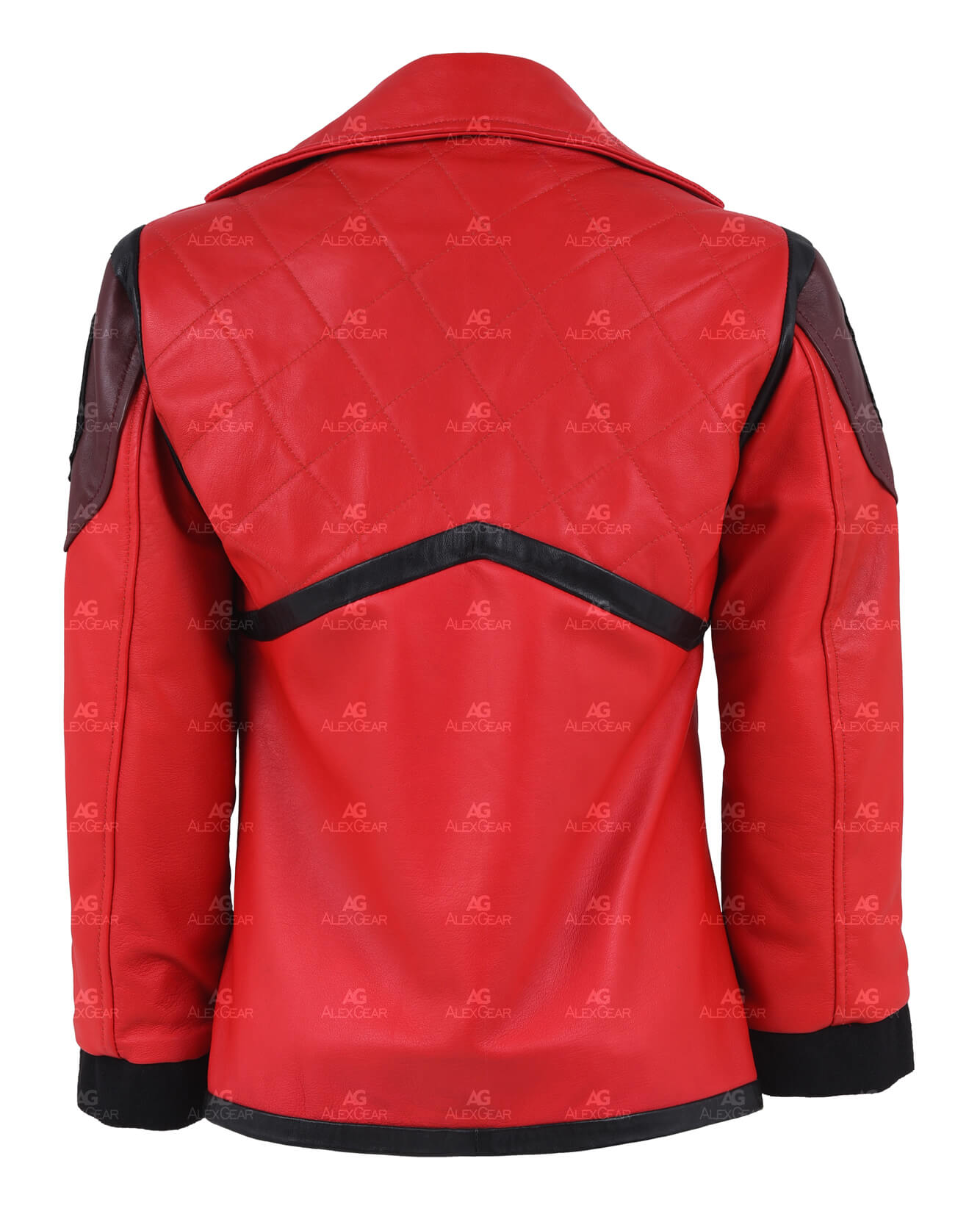 LoL Cosplay Arcane Violet Leather Red Jacket