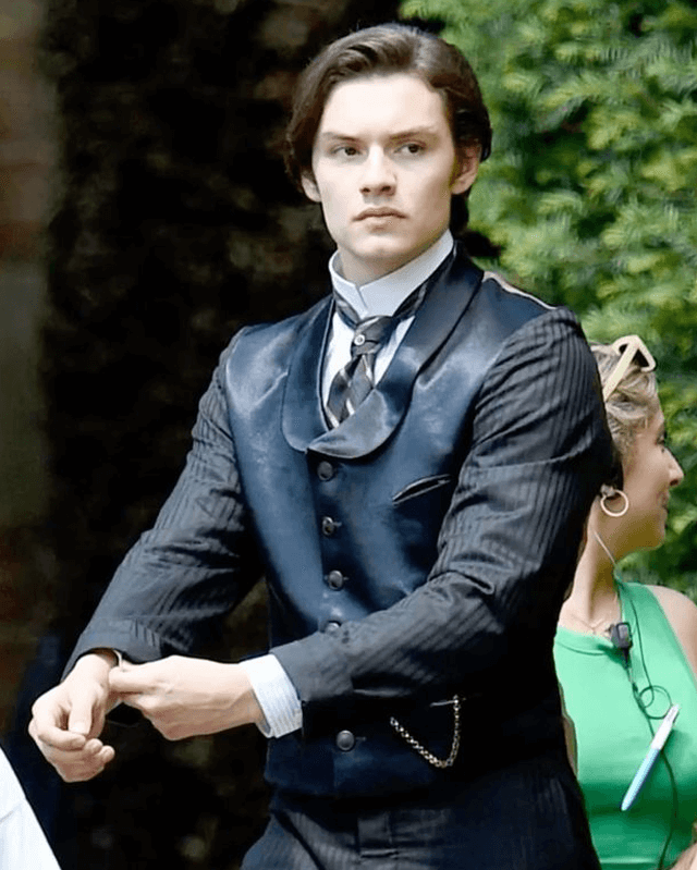Louis Partridge Leather Vest