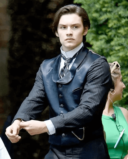 Louis Partridge Leather Vest