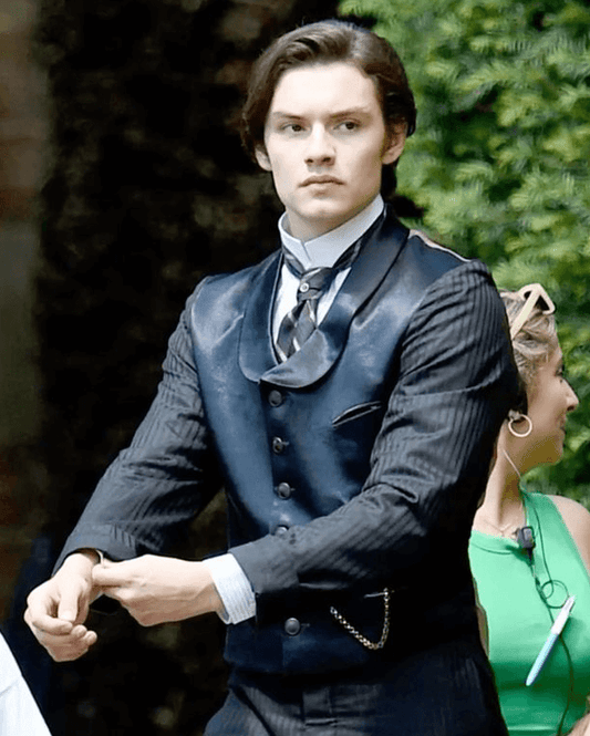 Louis Partridge Leather Vest