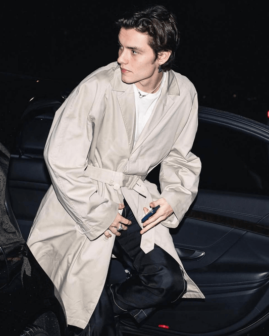 Louis Partridge White Coat