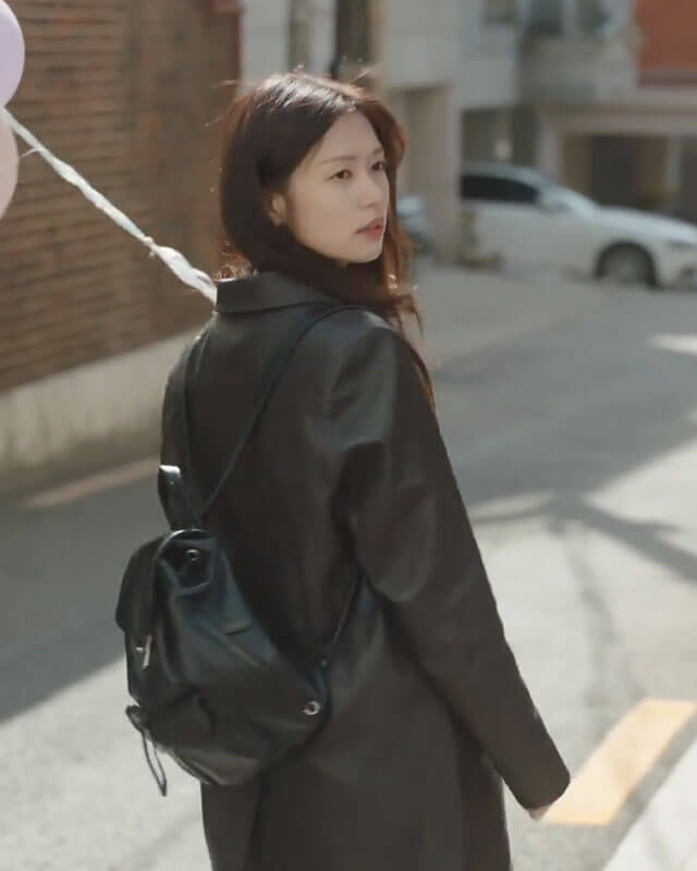 Love Next Door Bae Seok Ryu Black Leather Coat