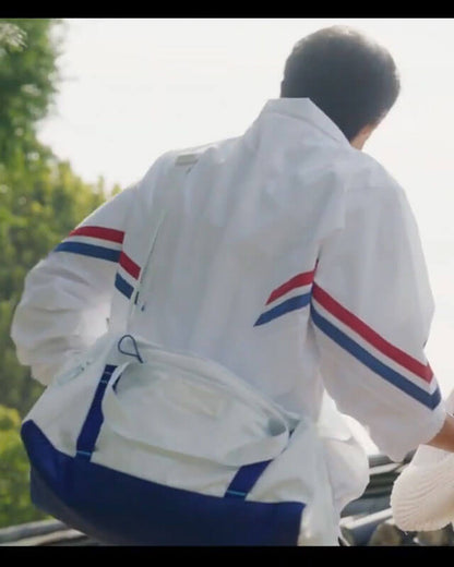 Lovely Runner Ryu Sun Jae White Striped Jacket