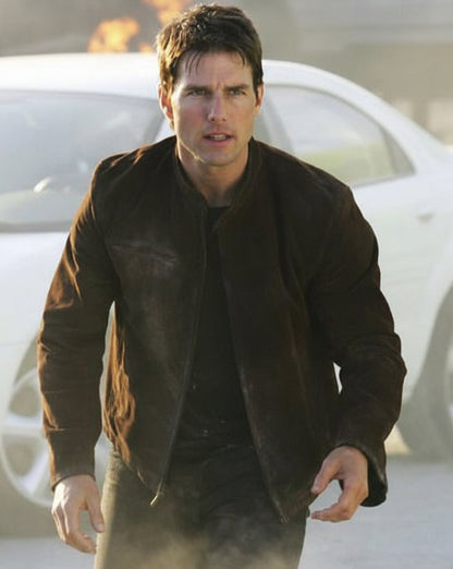 MI III Tom Cruise Suede Brown Jacket