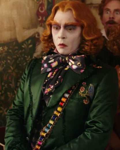 Mad Hatter Alice In Wonderland Green Cosplay Coat