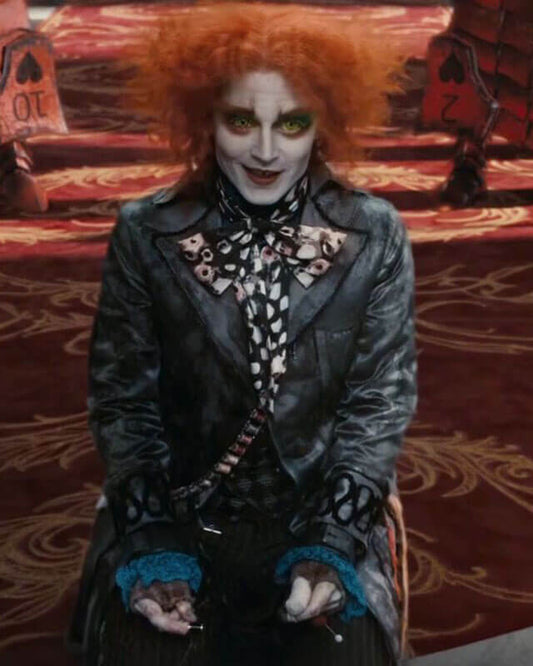 Mad Hatter Alice In Wonderland Leather Coat