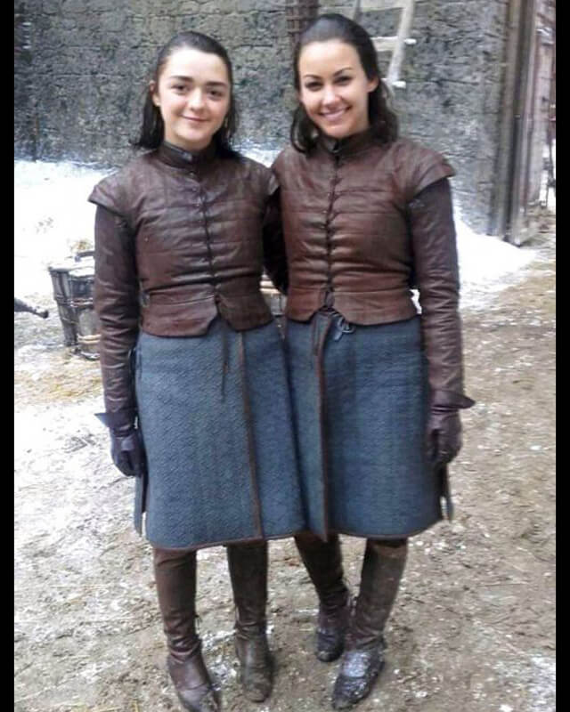 Maisie Williams GOT Arya Stark Brown Jacket