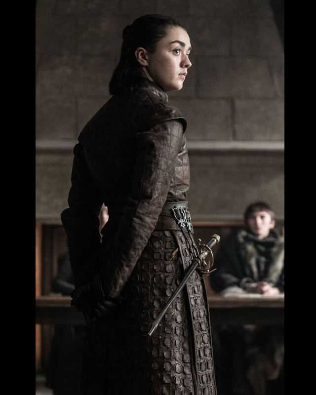 Maisie Williams Game Of Thrones Arya Brown Jacket