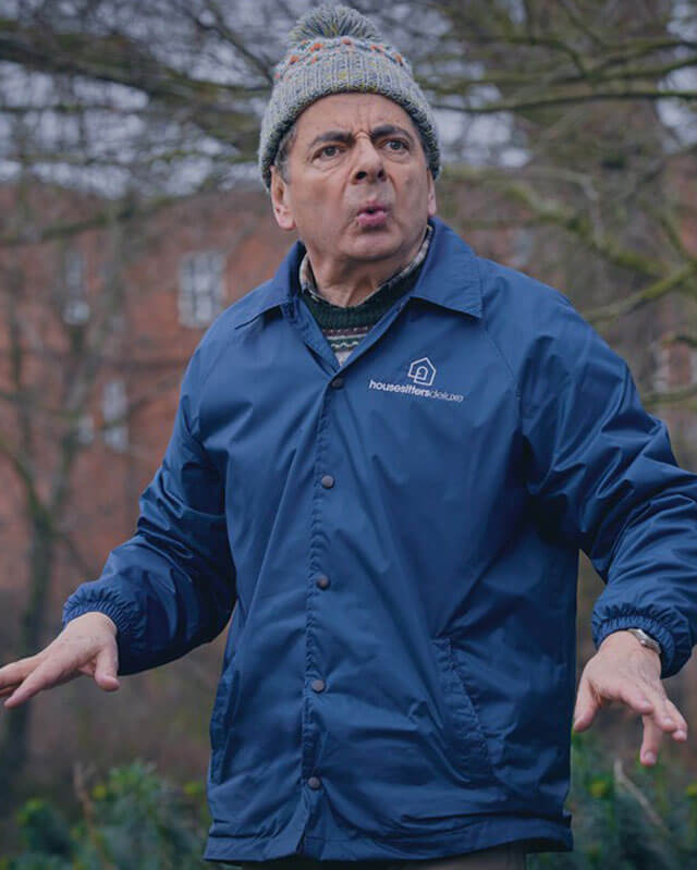 Man Vs Baby Rowan Atkinson Blue Jacket